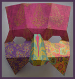 3d low poly paper Venetian jester mask kit for kids learning craft projects perfect for Halloween